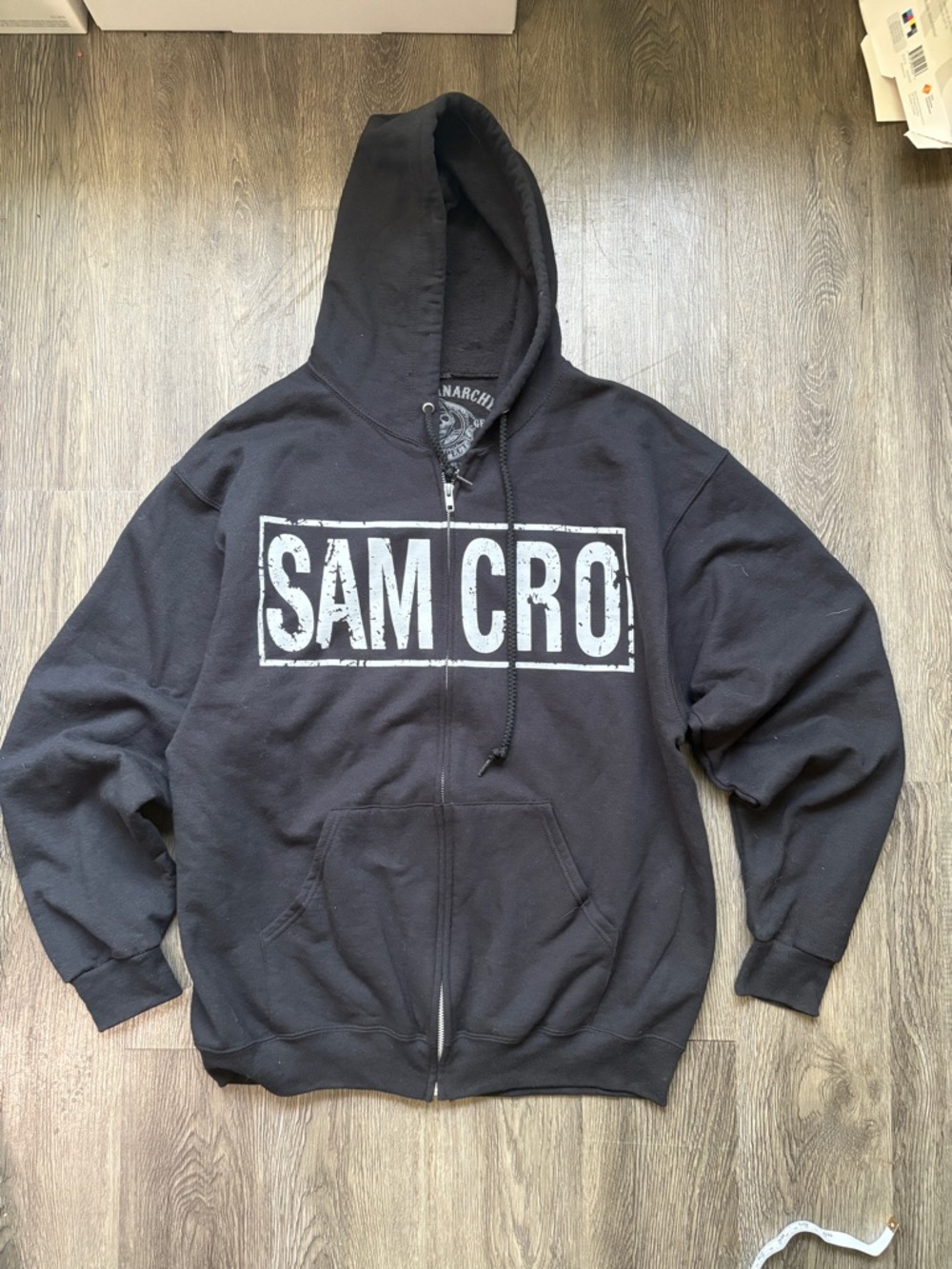 Black 'Sons Of Anarchy' Zip-Up Hoodie